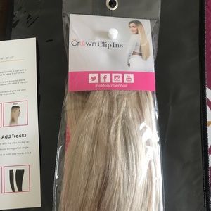 8” hair extensions.